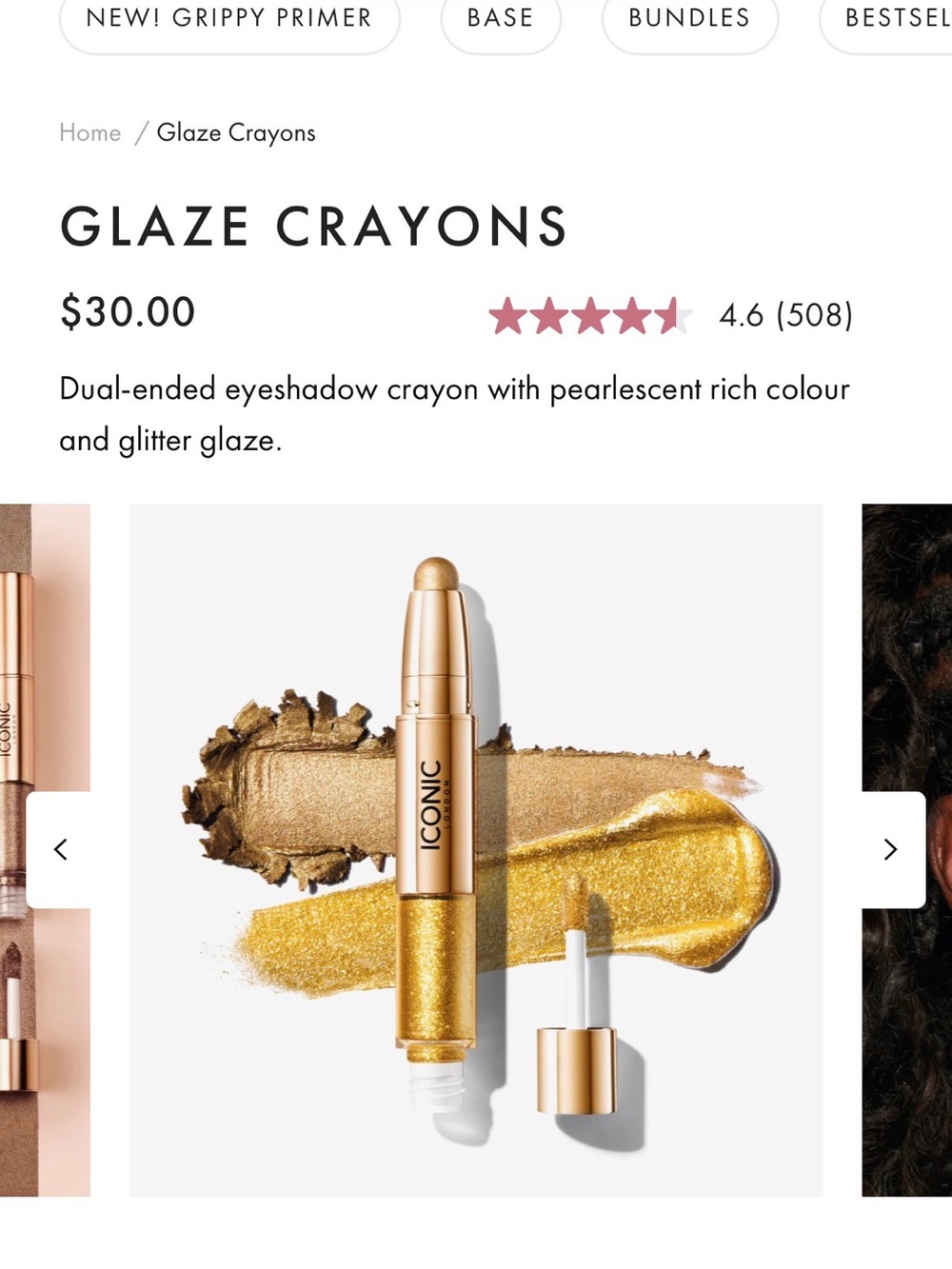 ICONIC London Gold Glaze Eyeshadow Crayon in Goldmine